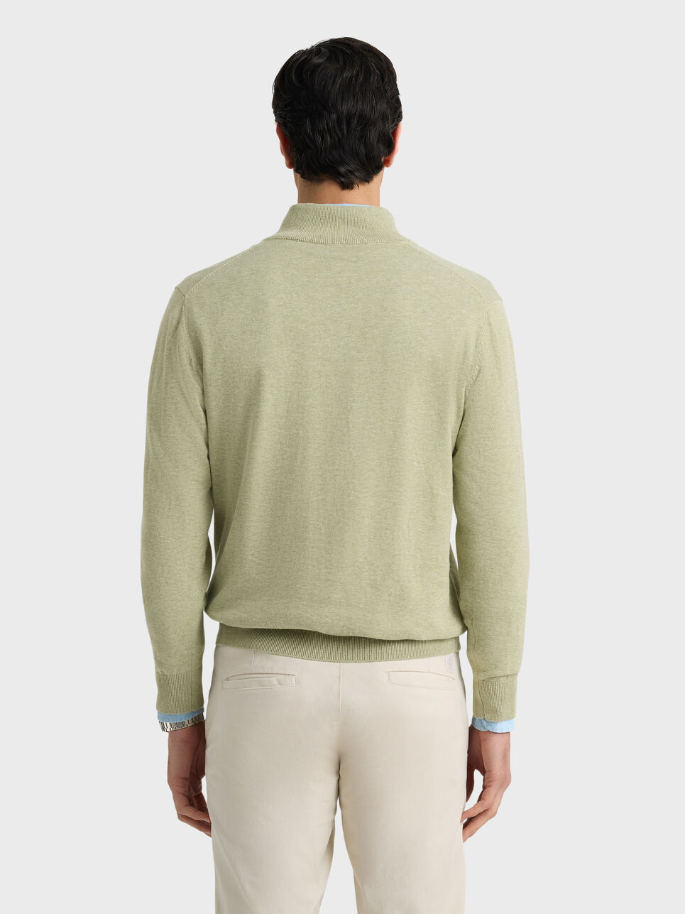 JERSEY BUTTON COLLAR