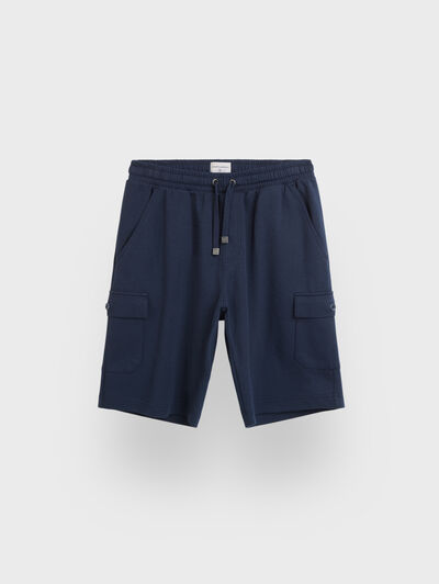 BERMUDA CARGO PUNTO AZUL MARINO