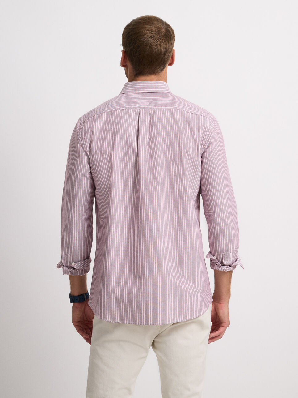 CAMISA OXFORD RAYAS DOWN