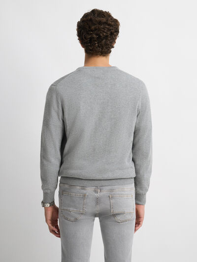JERSEY V-NECK TRENDY GRIS