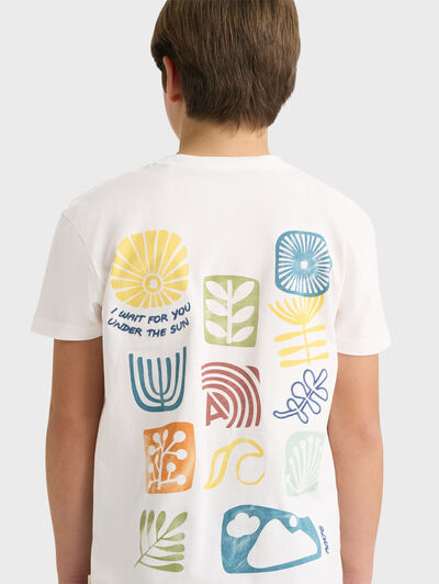 CAMISETA SUN KIDS BLANCO
