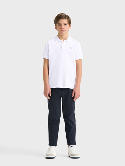 POLO BASIC KIDS BLANCO
