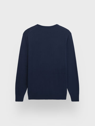 JERSEY ROUND NECK AZUL MARINO