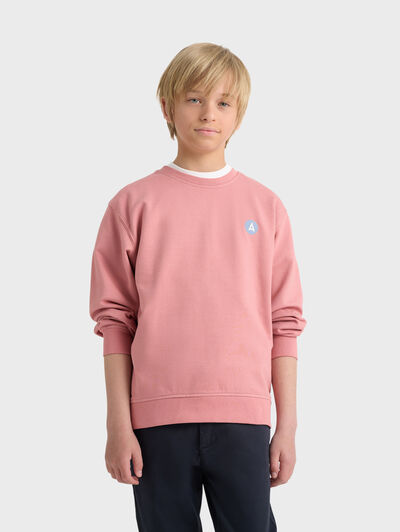 SUDADERA LOGO KIDS ROSA