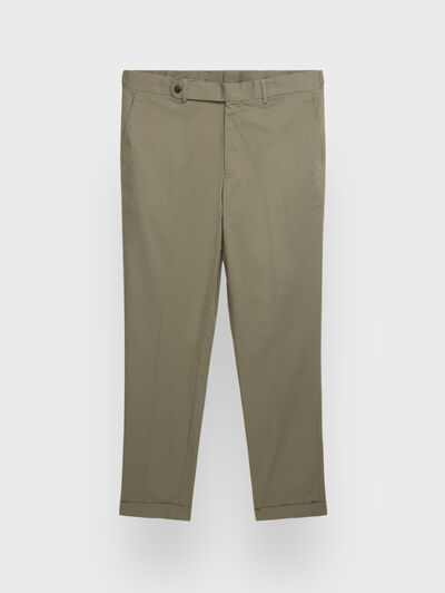 PANTALON DOPPIO COTTON VERDE
