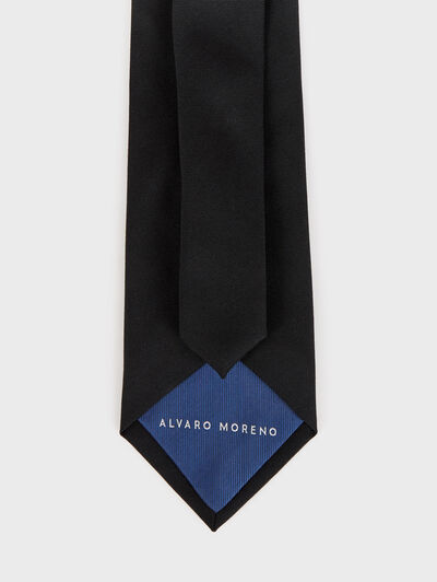 CORBATA LISA MATE NEGRO