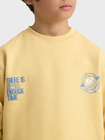 SUDADERA FUTURE KIDS AMARILLO