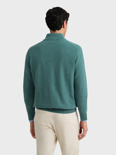 JERSEY CREMALLERA VERDE