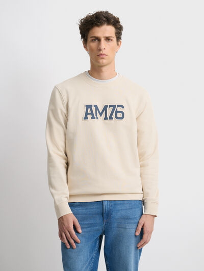 SUDADERA OFFICIAL BEIGE