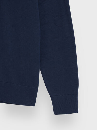 JERSEY ROUND NECK AZUL MARINO