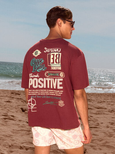 CAMISETA BRAVE BURDEOS