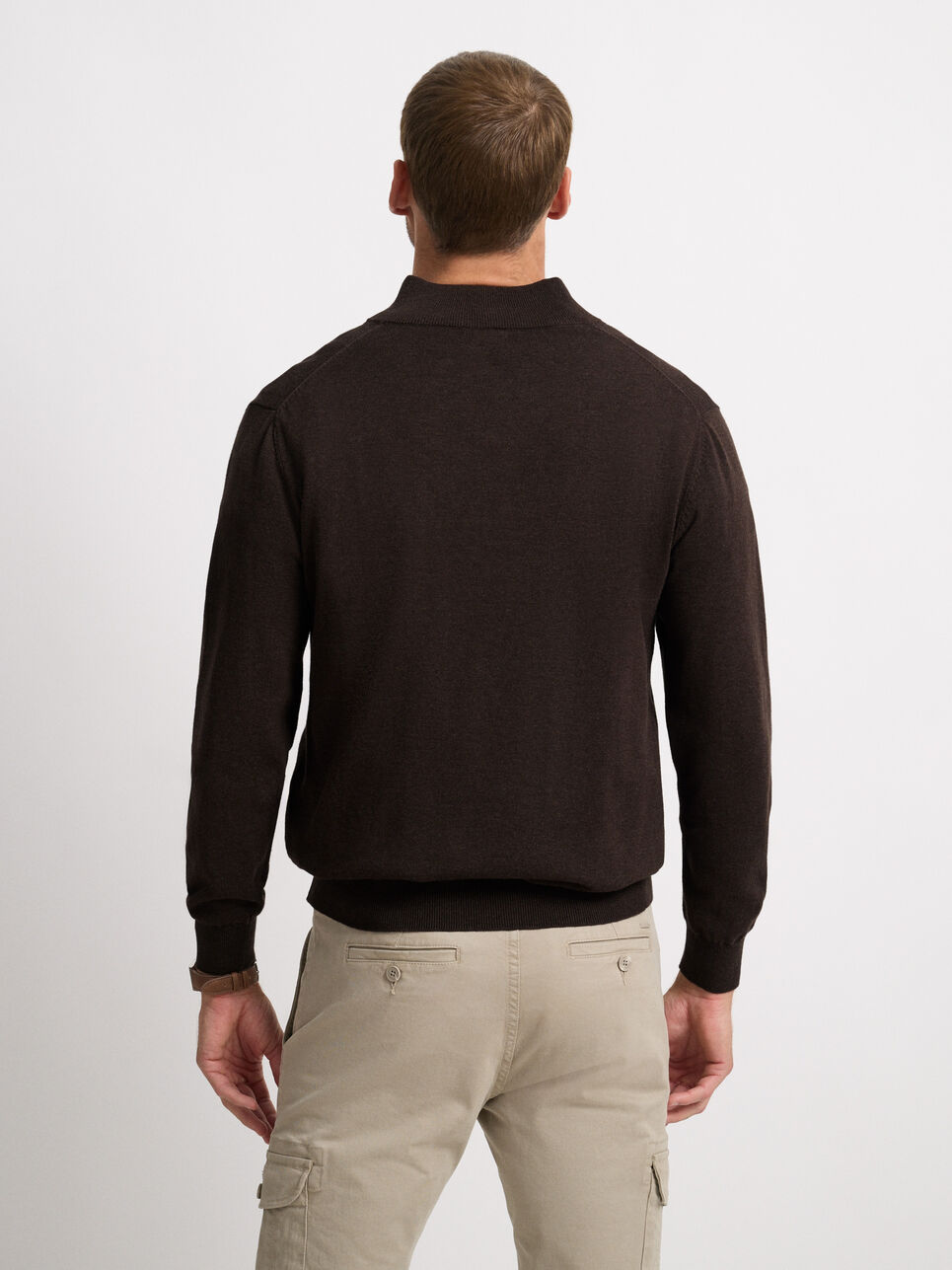 JERSEY BUTTON COLLAR