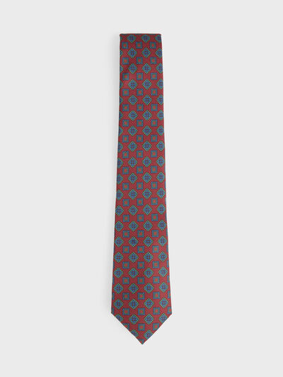 CORBATA PRINTED BURDEOS