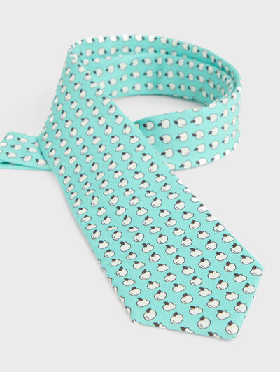 CORBATA PRINTED VERDE AGUA