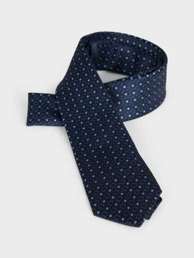 CORBATA JACQUARD MF KIDS AZUL MARINO