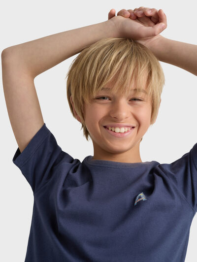 CAMISETA ETNICA KIDS AZUL MARINO