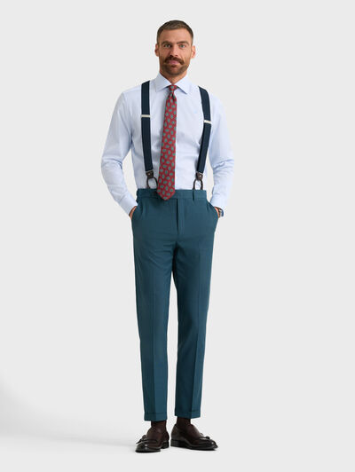 PANTALON CAPO MICROPUNTO AZUL