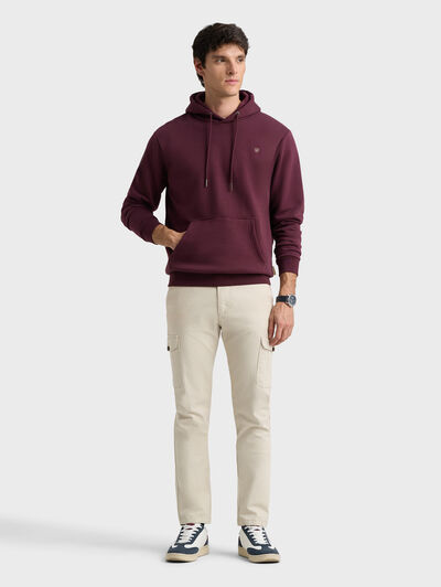 SUDADERA NELLAN BURDEOS