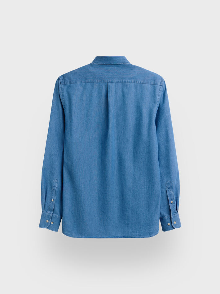 CAMISA DENIM BUTTON DOWN AZUL