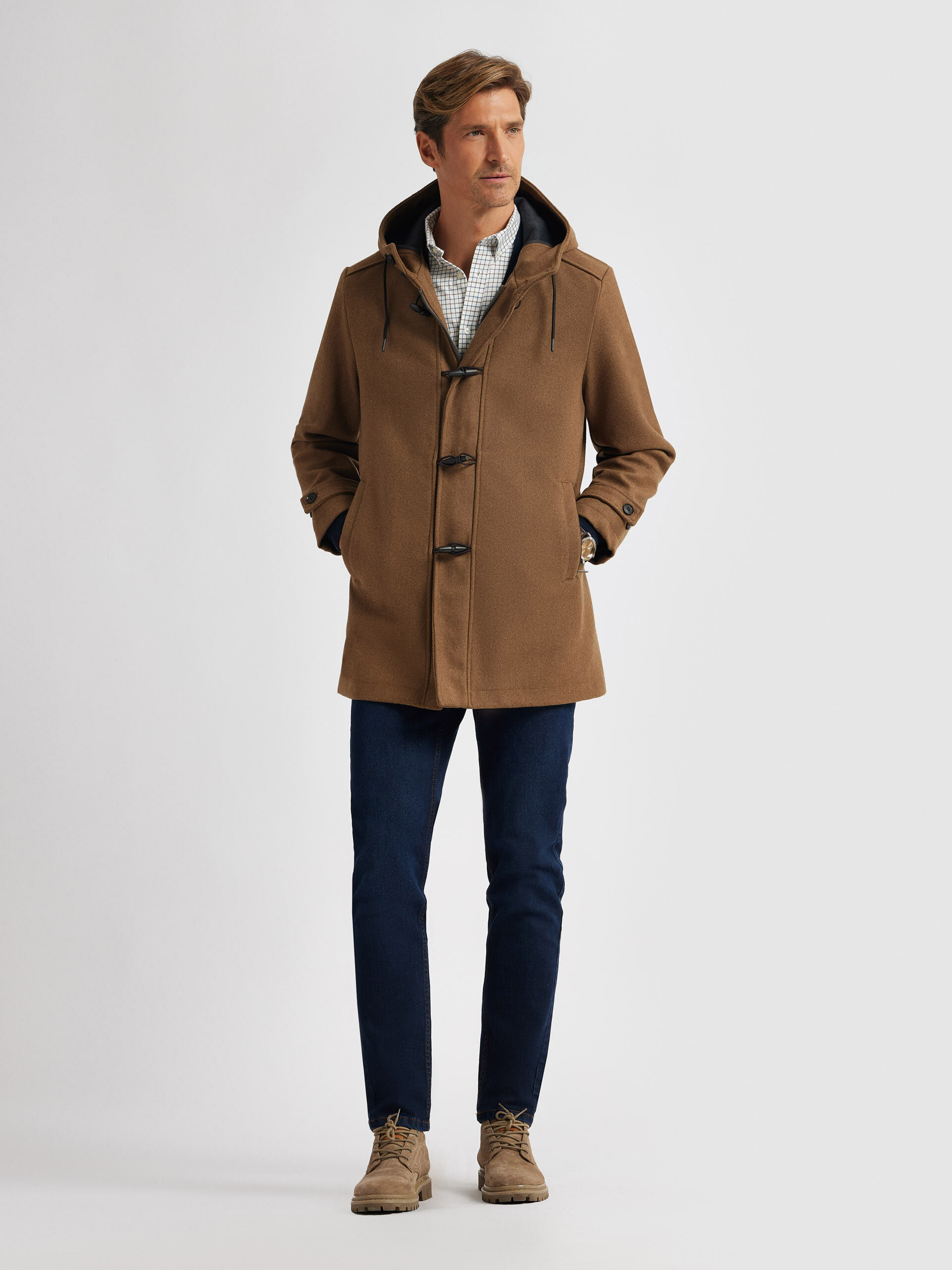 Trenca shop camel hombre