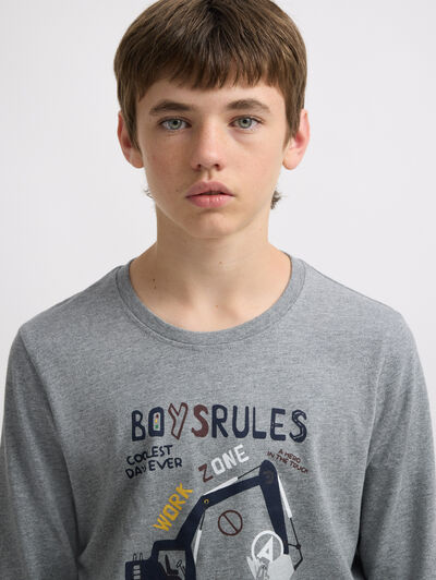 PIJAMA ZONE KIDS GRIS