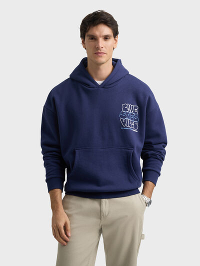 SUDADERA SKIES AZUL MARINO