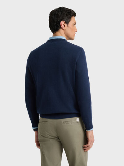 JERSEY ESTRUCTURA AZUL MARINO