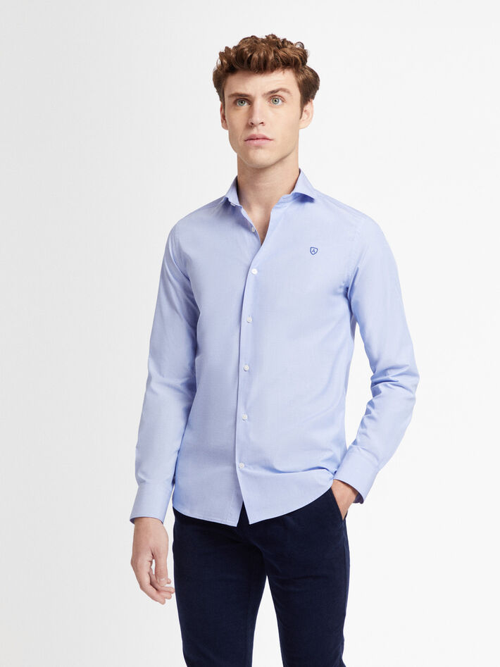 CAMISA FIL FIL AZUL