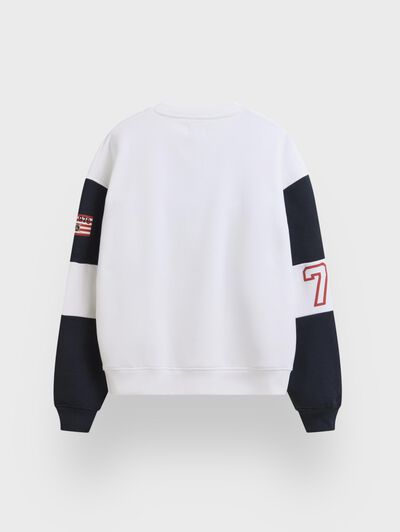 SUDADERA BASEBALL BLANCO