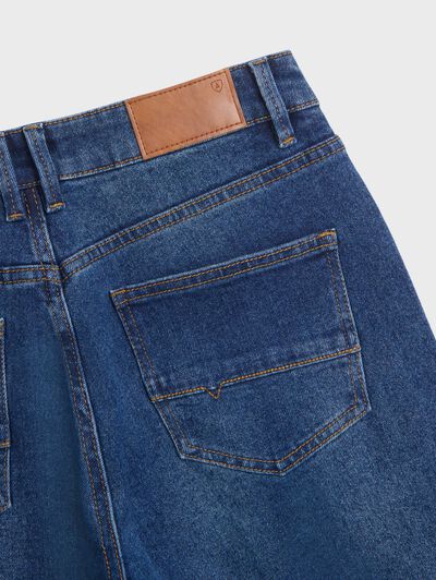 BERMUDA DENIM 5P AZUL MARINO