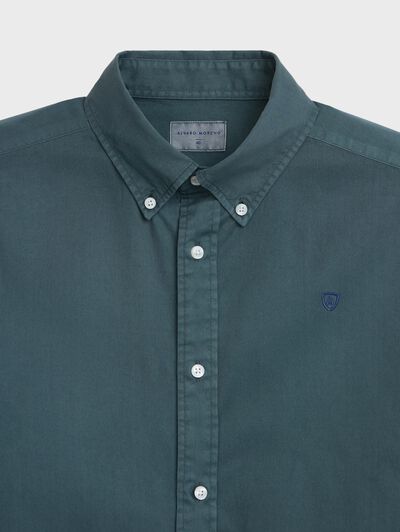 CAMISA POPELIN DYE AZUL
