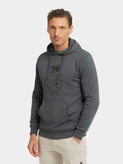 SUDADERA TEXTURE GRIS