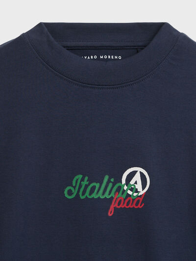 CAMISETA ITALIA AZUL MARINO
