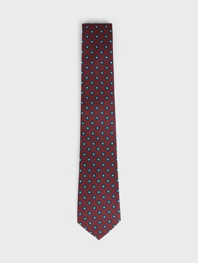 CORBATA PRINTED BURDEOS