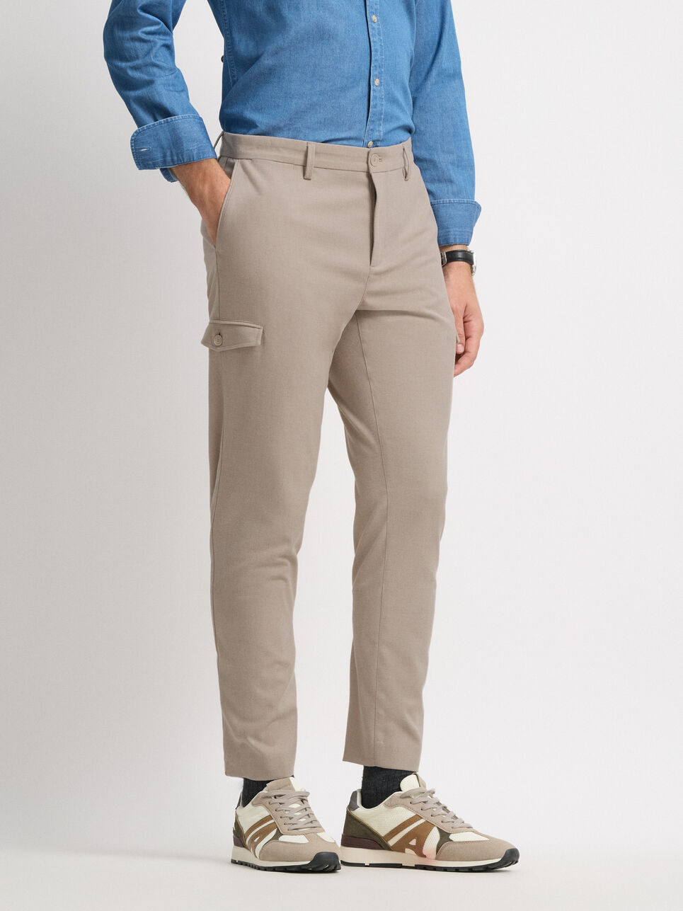 PANTALON CARGO FRANELA