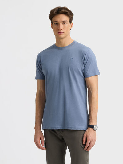 CAMISETA MELANGE AZUL