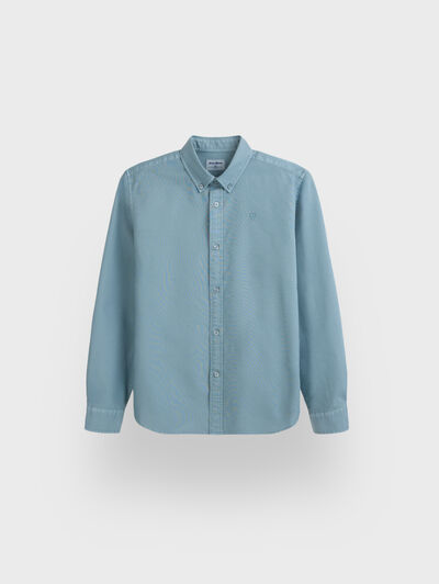 CAMISA OXFORD DYE KIDS AZUL