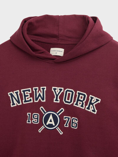 SUDADERA PART BURDEOS