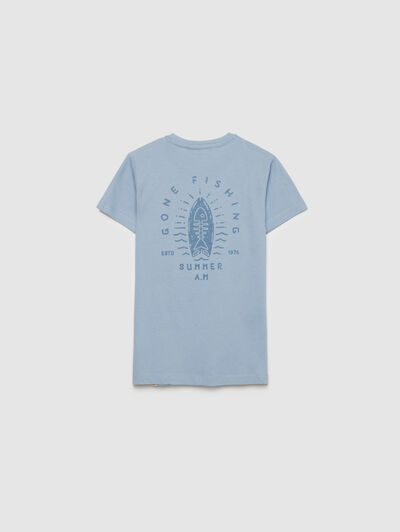 CAMISETA FISHING KIDS AZUL