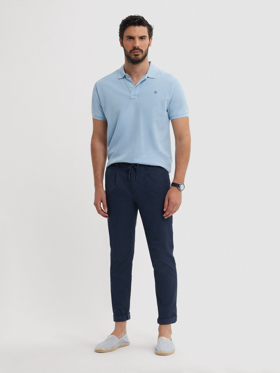 Azul Oscuro Combinar PantalÃ³n MarrÃ³n Oscuro Hombre Hombre Que