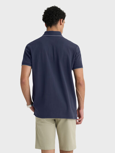 POLO CONTRAST AZUL MARINO