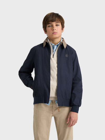 CAZADORA COLLINS KIDS AZUL MARINO