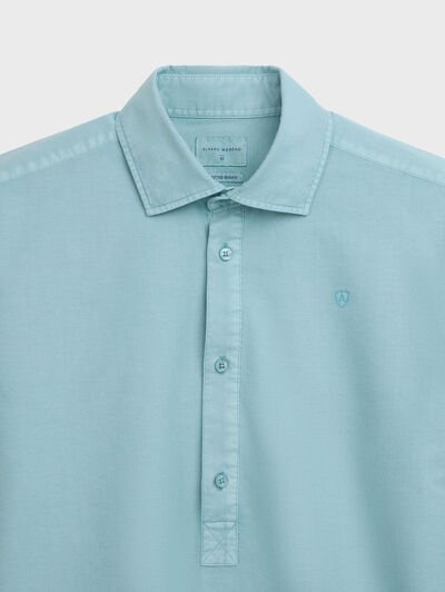 POLERA OXFORD DYE AZUL