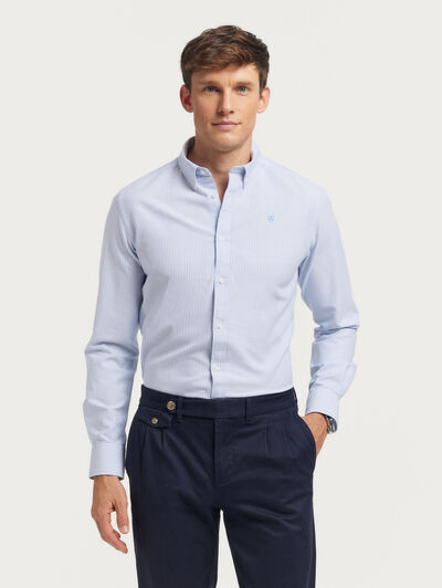 CAMISA OXFORD REGENT CELESTE