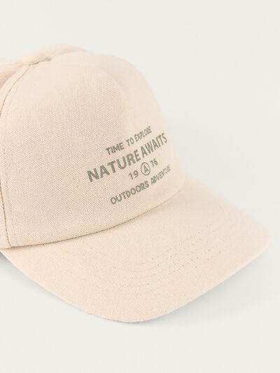 GORRA PRINT BEIGE