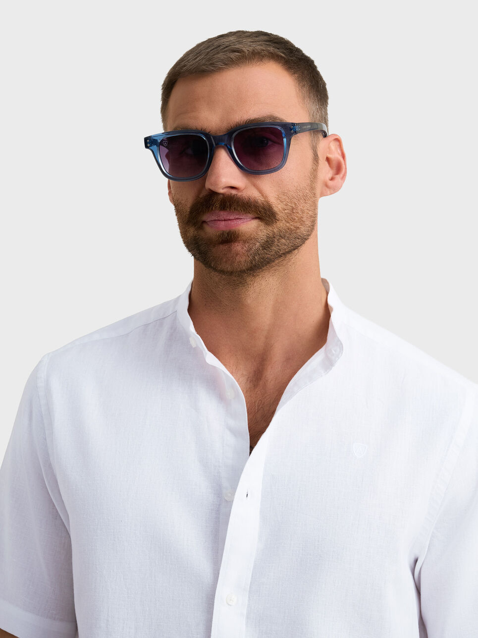 CAMISA LINO M.CORTA MAO