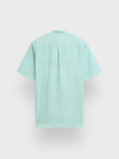 CAMISA LINO M.CORTA MAO VERDE