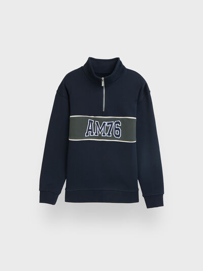 SUDADERA UNIQUE KIDS AZUL MARINO