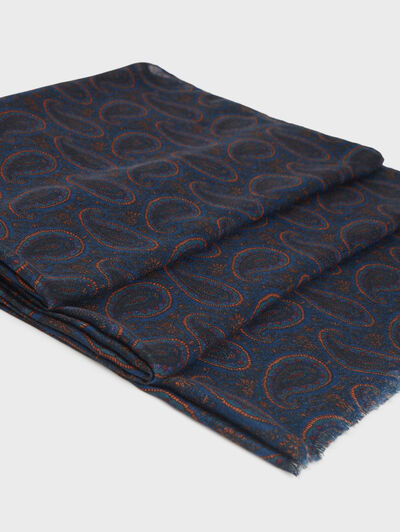 FOULARD PRINT AZUL MARINO