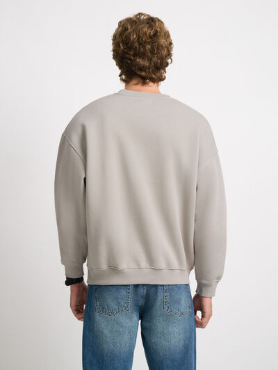 SUDADERA BASICA OVERSIZE PIEDRA